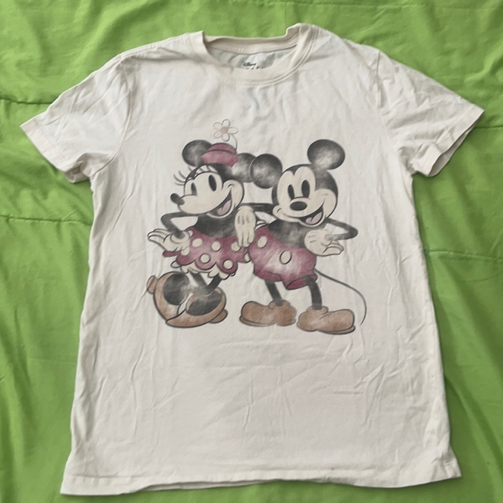 Minnie & Mickey crew neck tee